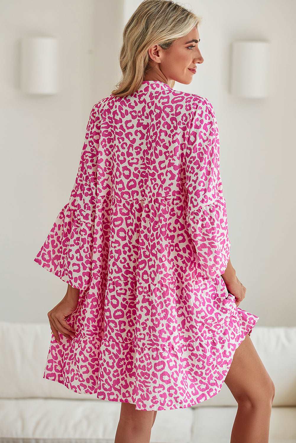 Bright Pink Leopard Dress - Catherine Martin