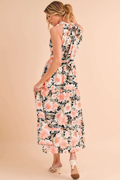 Floral Tiered Halter Dress - Catherine Martin