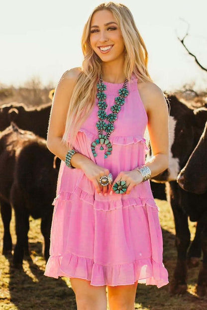 Blush Boho Ruffle Dress - Catherine Martin