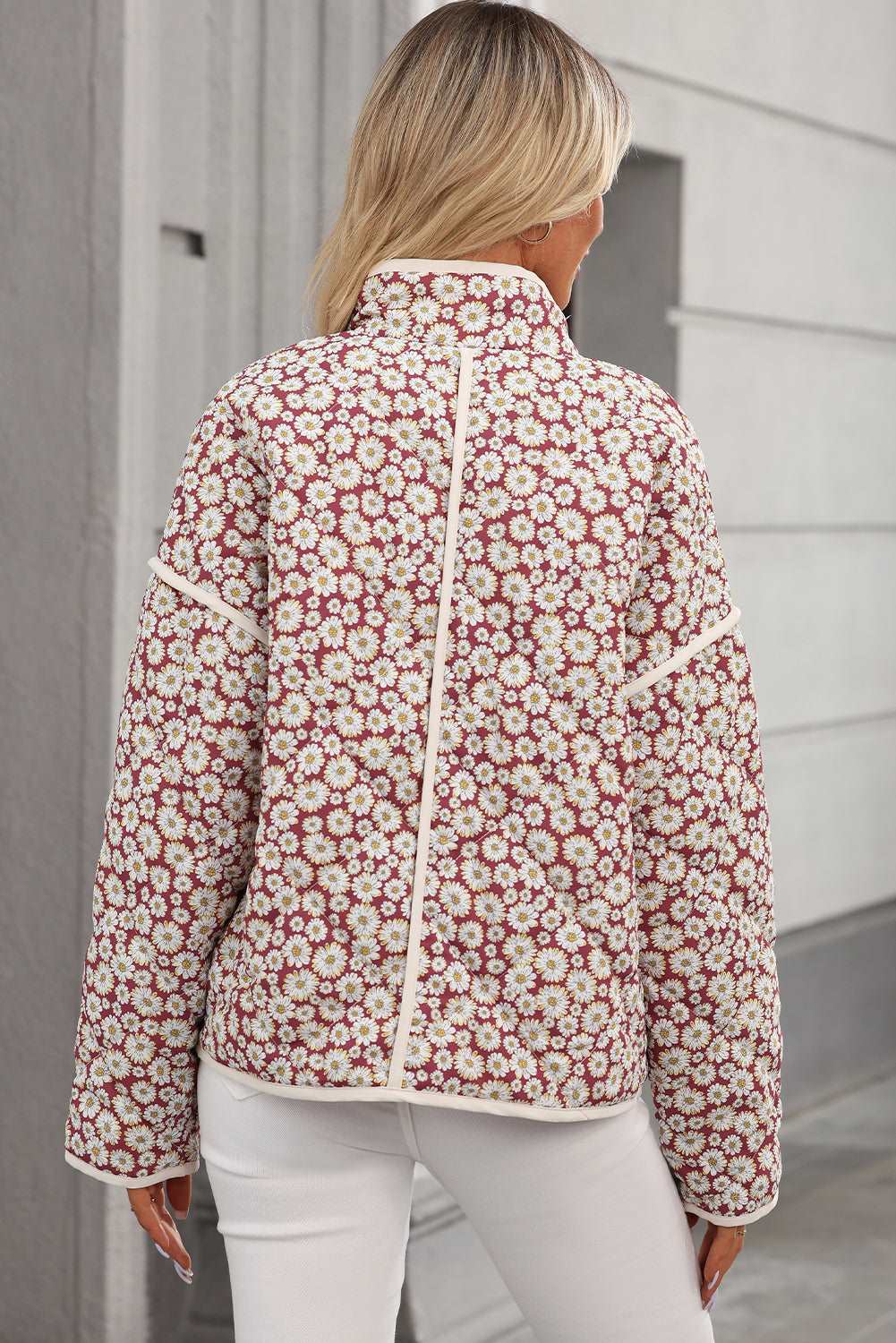 Pink Paisley Print Short Coat - Catherine Martin