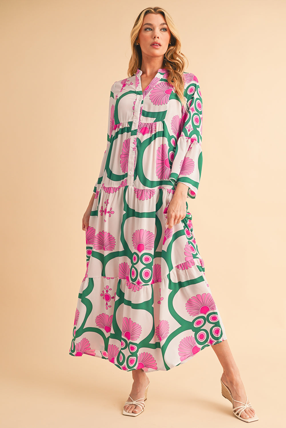 Pink Boho Maxi Dress - Catherine Martin