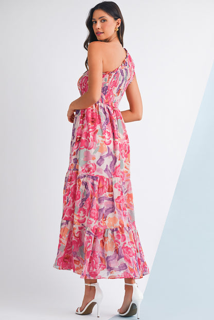 Rosy Sunset One-Shoulder Dress- Catherine Martin
