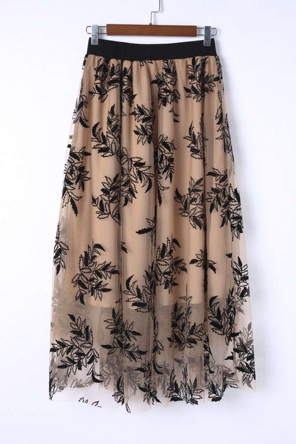 Embroidered Floral Maxi Skirt - Catherine Martin