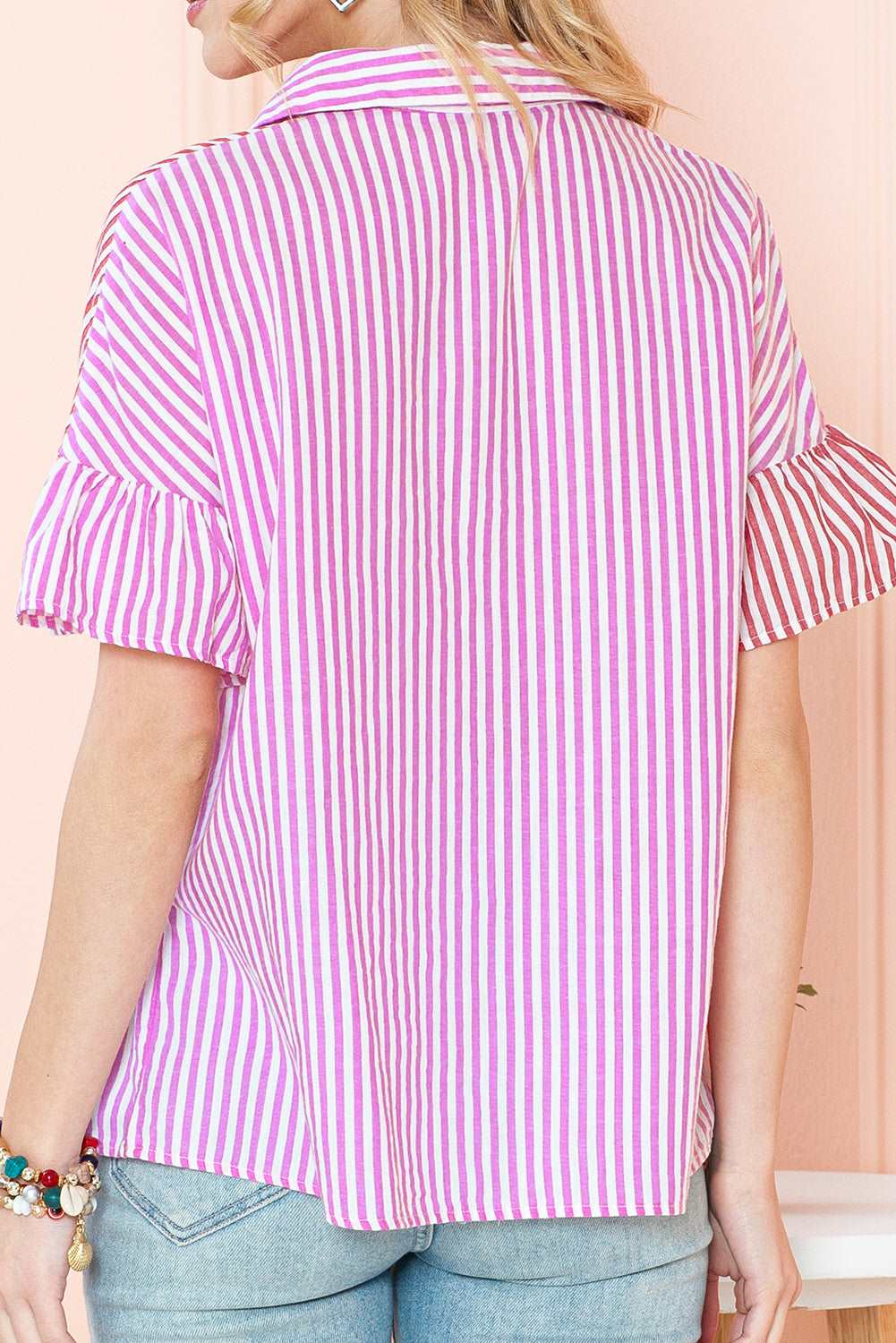 Pink Striped Patchwork Blouse - Catherine Martin