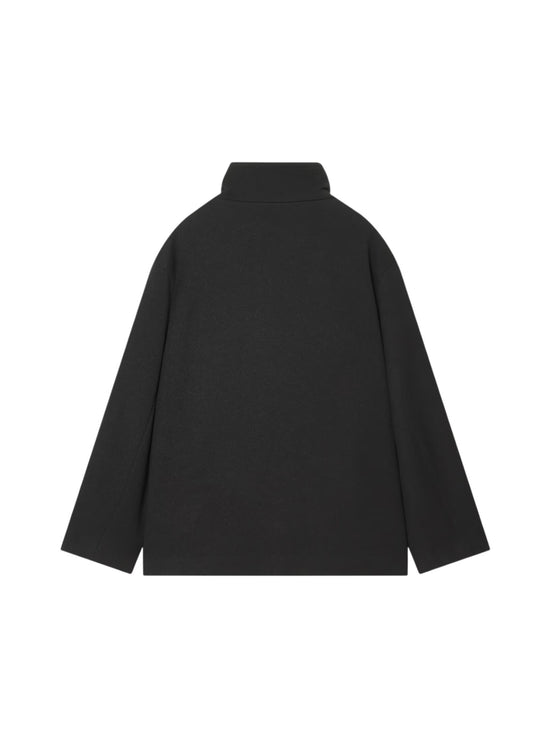 Black jacket on a white background back view