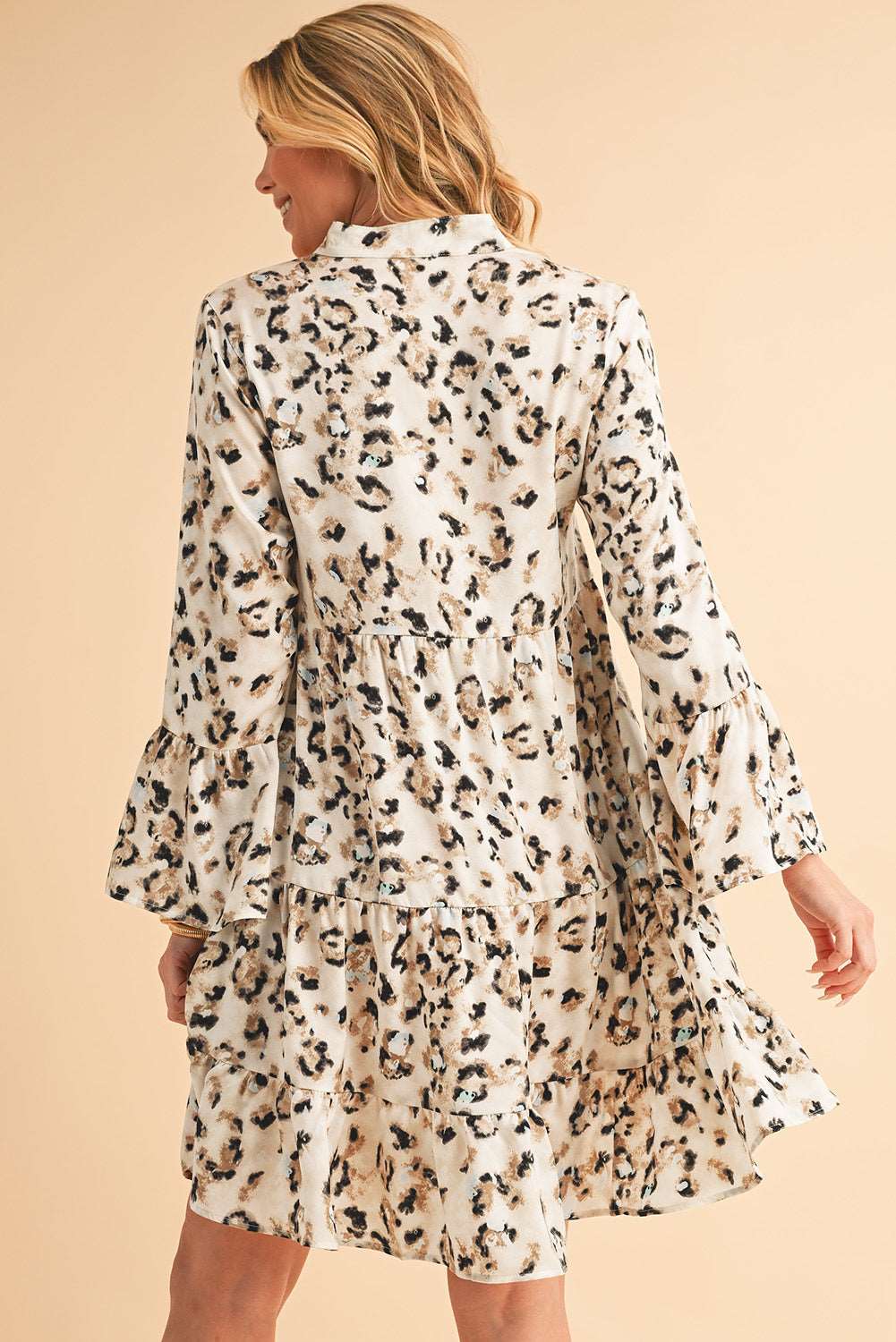 Khaki Leopard Mini Dress - Catherine Martin