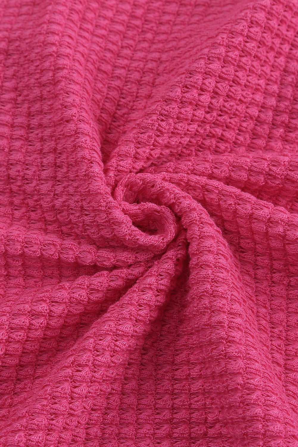 Hot Pink Waffle Knit Shacket - Catherine Martin