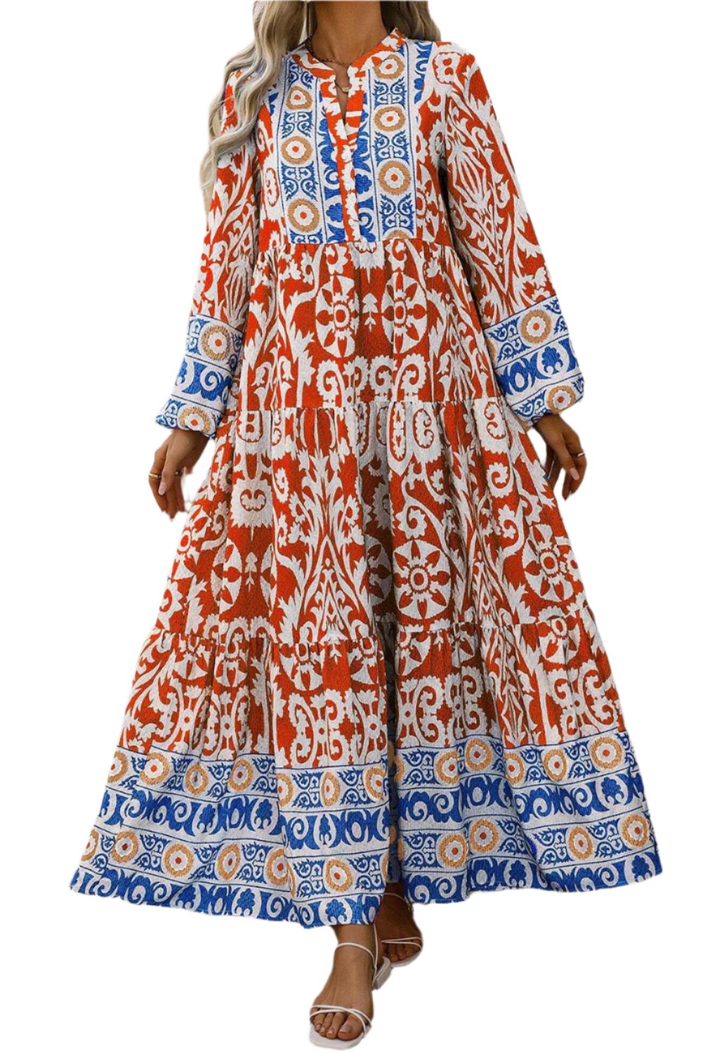 Long Sleeve Boho Dress - Catherine Martin