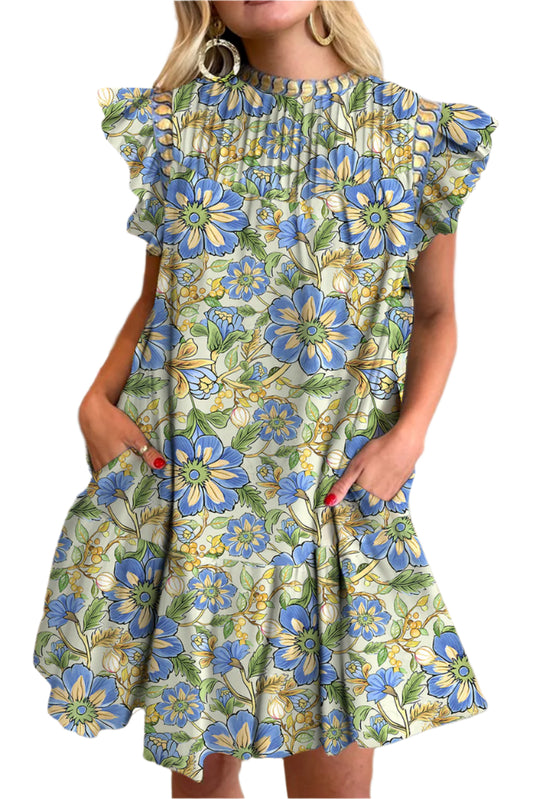 Women's Botanical Floral Print Dress - Catherine Martin