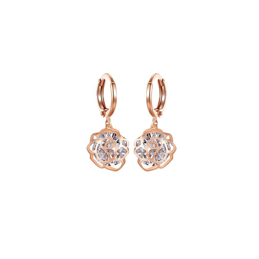 Bright-minded Seed Rose Gold Earrings-0