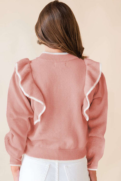 Light Pink Bow Knit Sweater - Catherine Martin