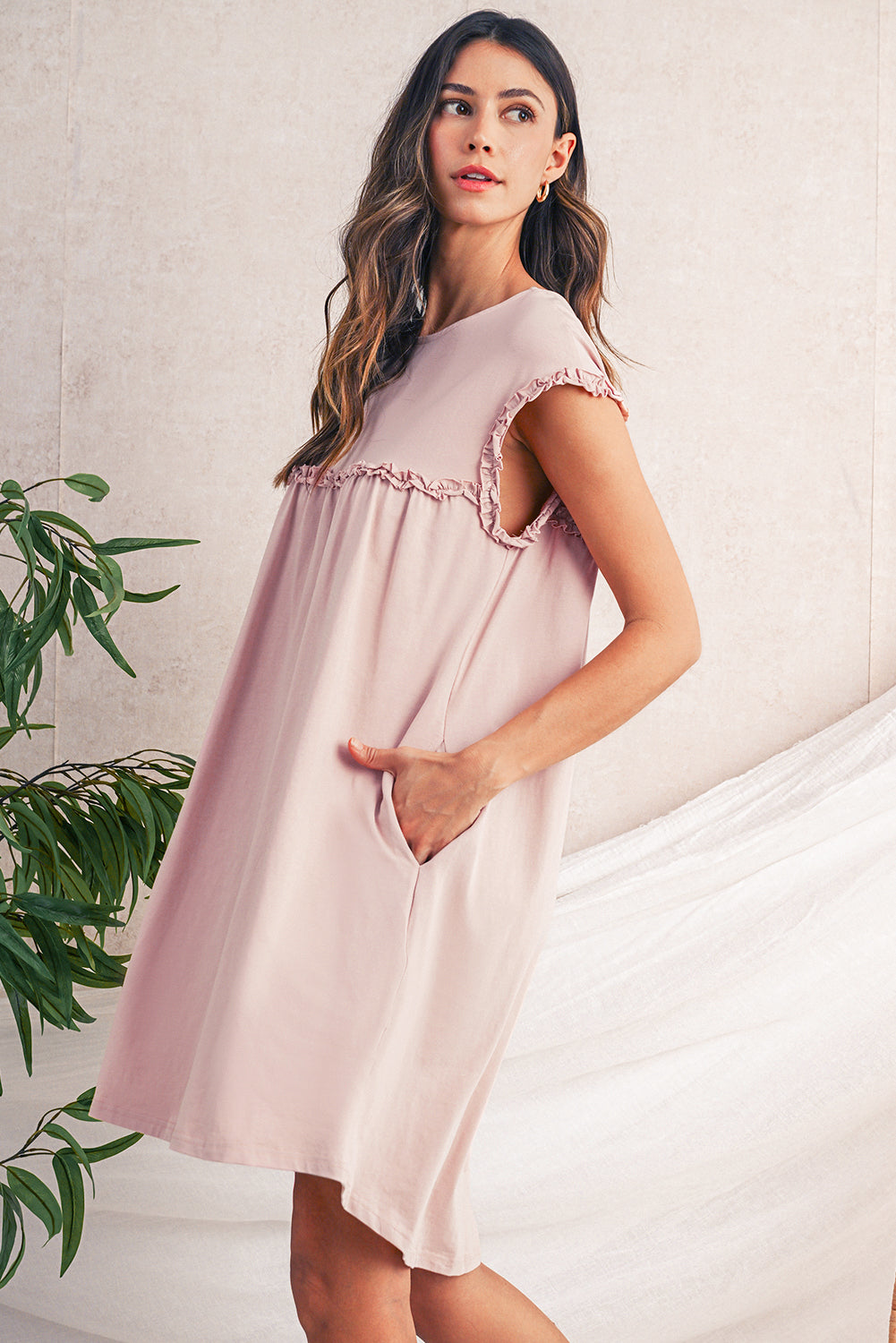 Casual Relaxed Fit Dress with Pockets - Catherine Martin