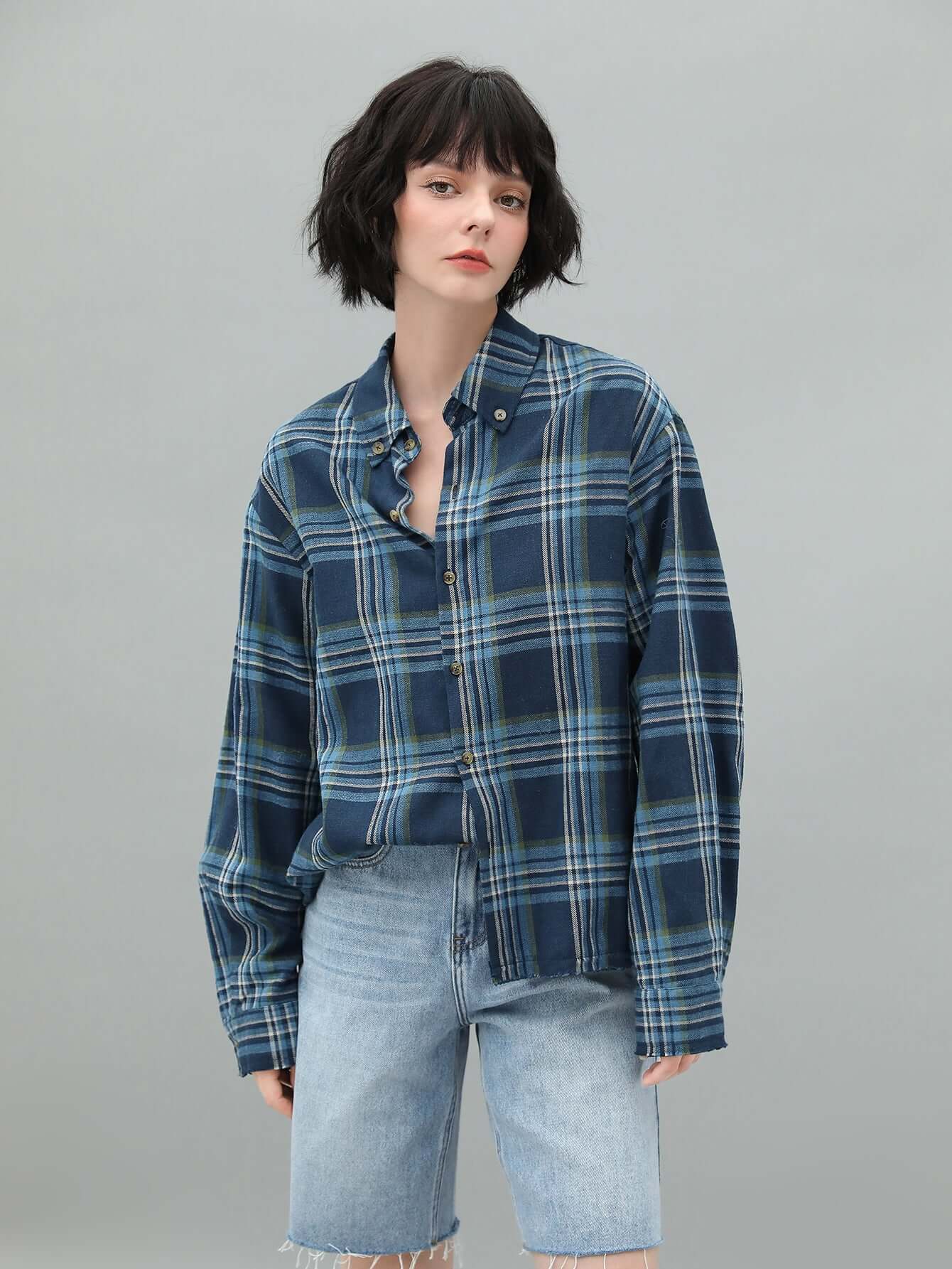 Classic Everyday Plaid Shirt-1