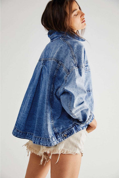 Stripe Washed Denim Jacket - Catherine Martin