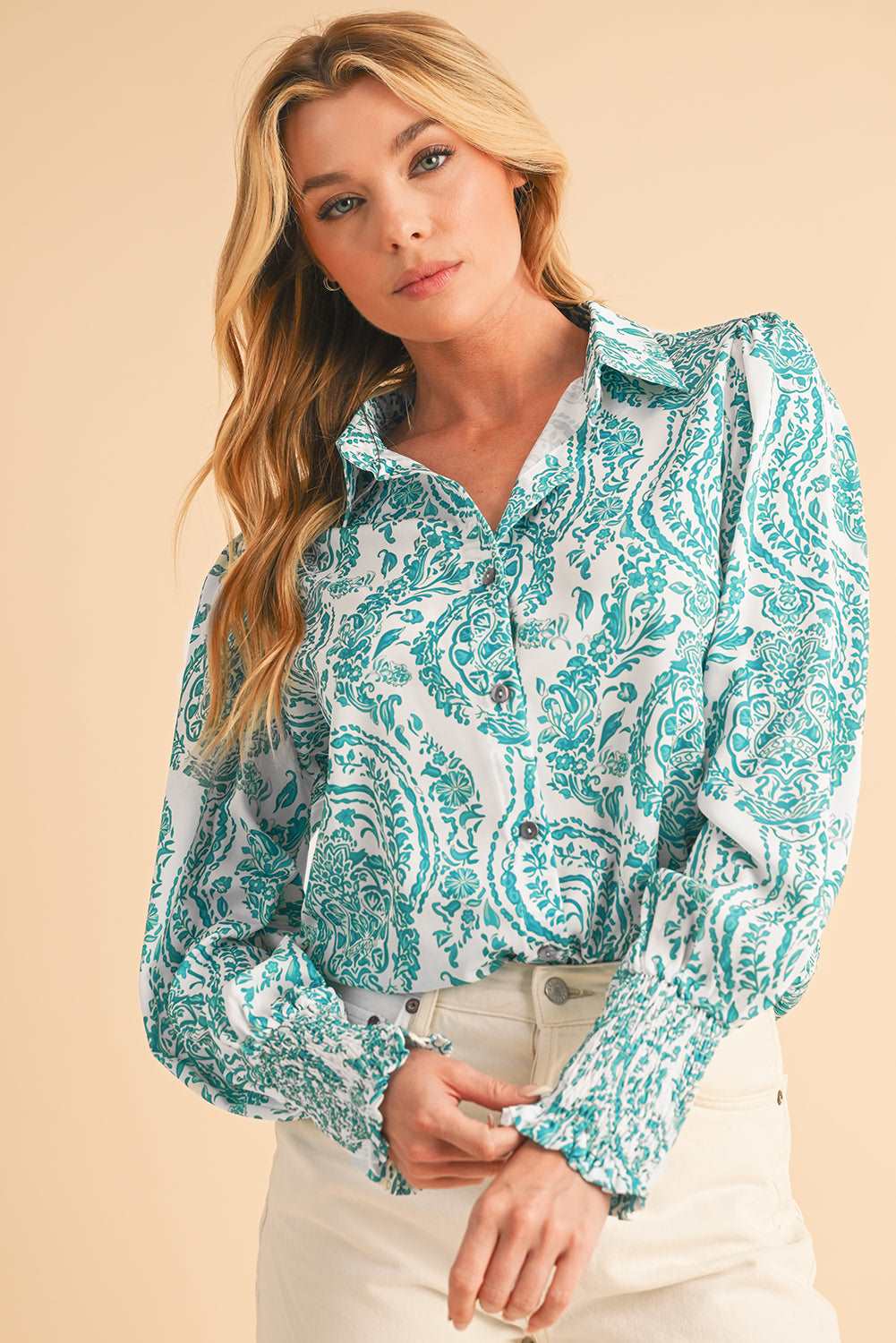 Green Paisley Print Shirt - Catherine Martin