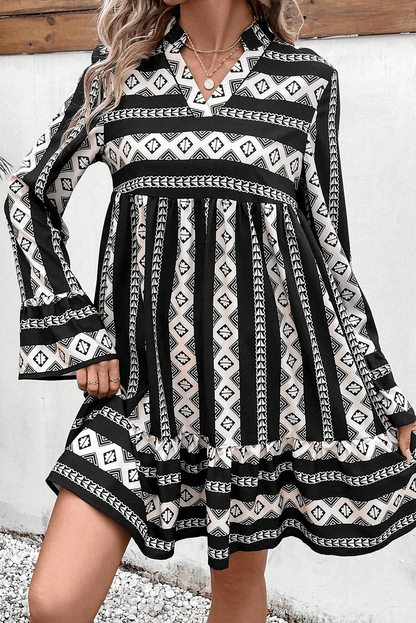 Black Geometric Dress - Catherine Martin