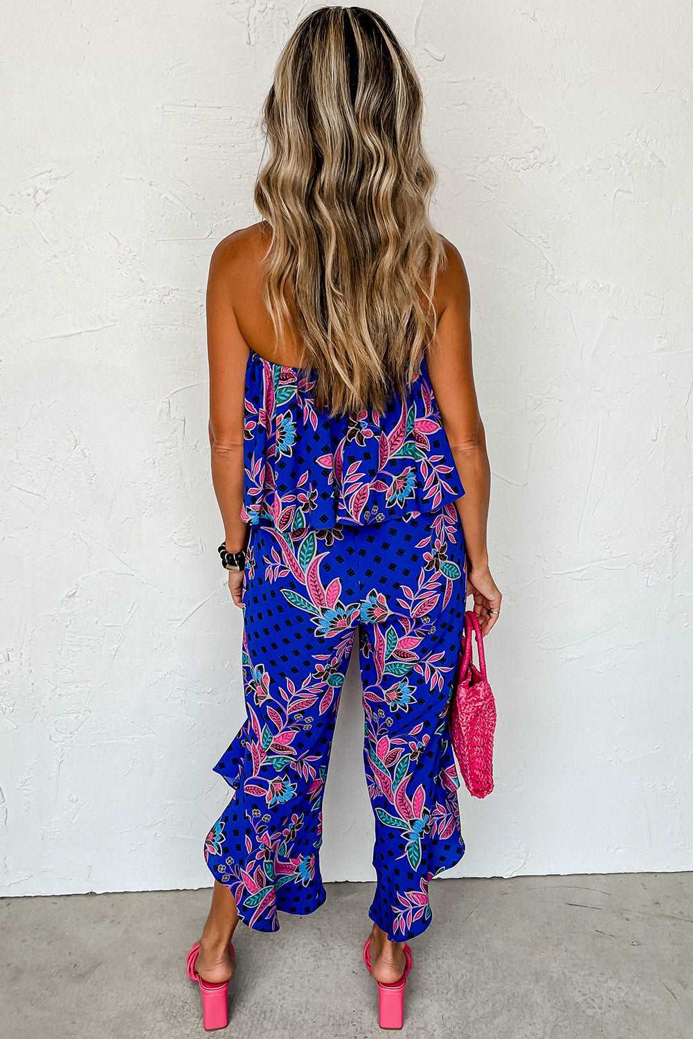 Ruffle Strapless Flared Jumpsuit -Catherine Martin