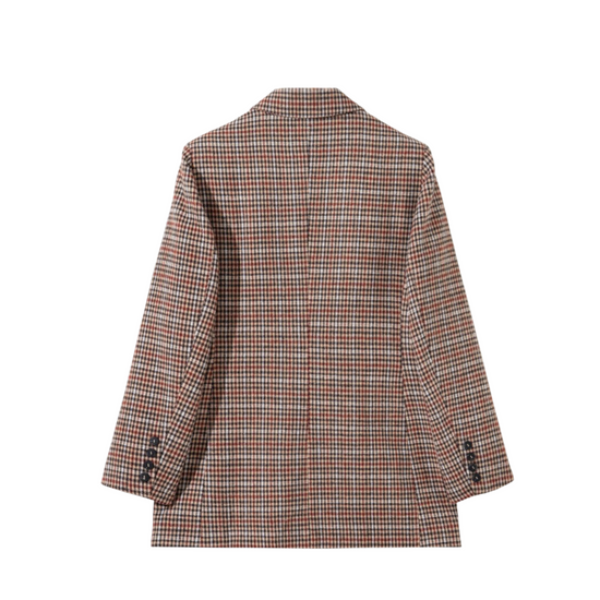 Plaid blazer on a white background