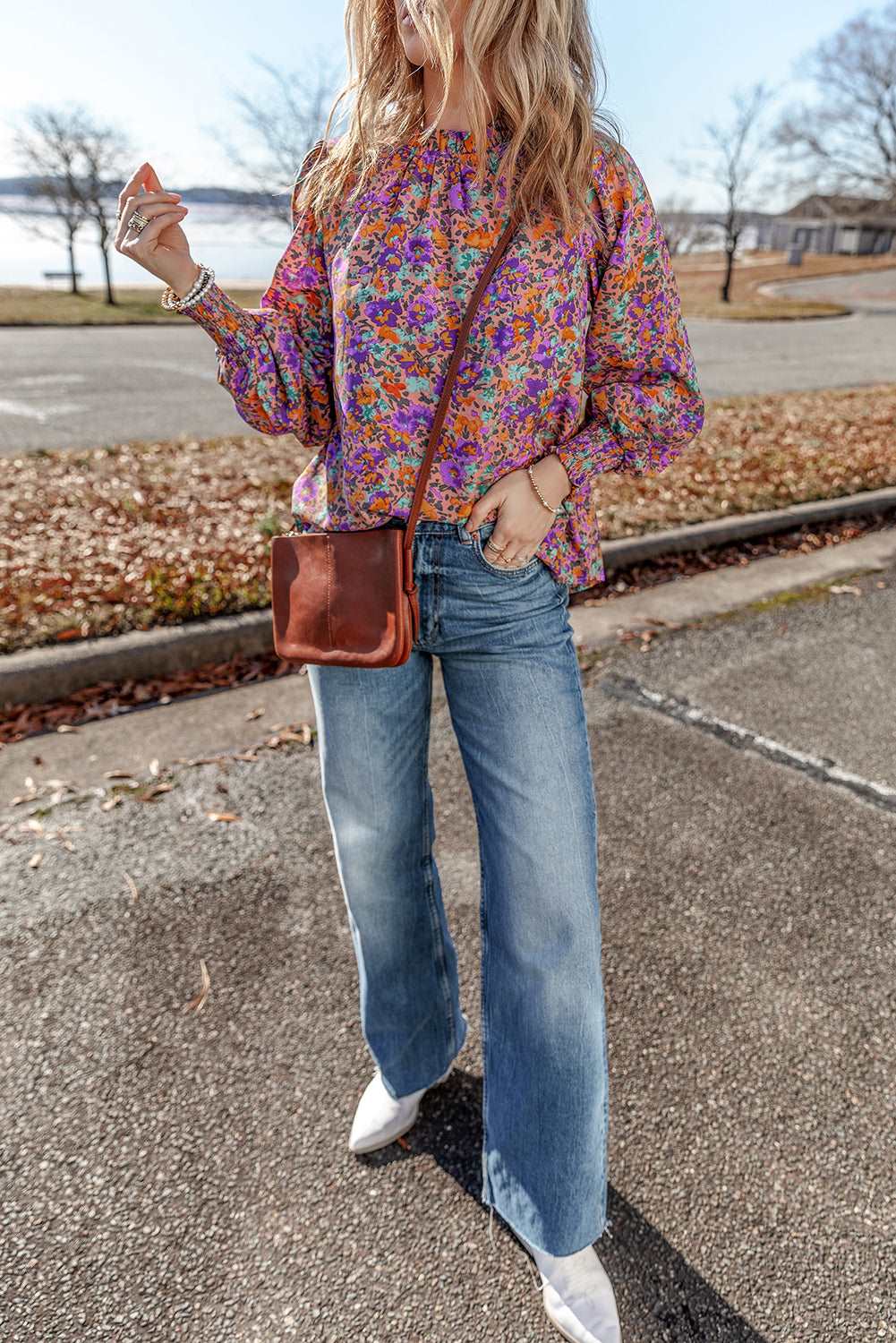 Purple Floral Blouse - Catherine Martin