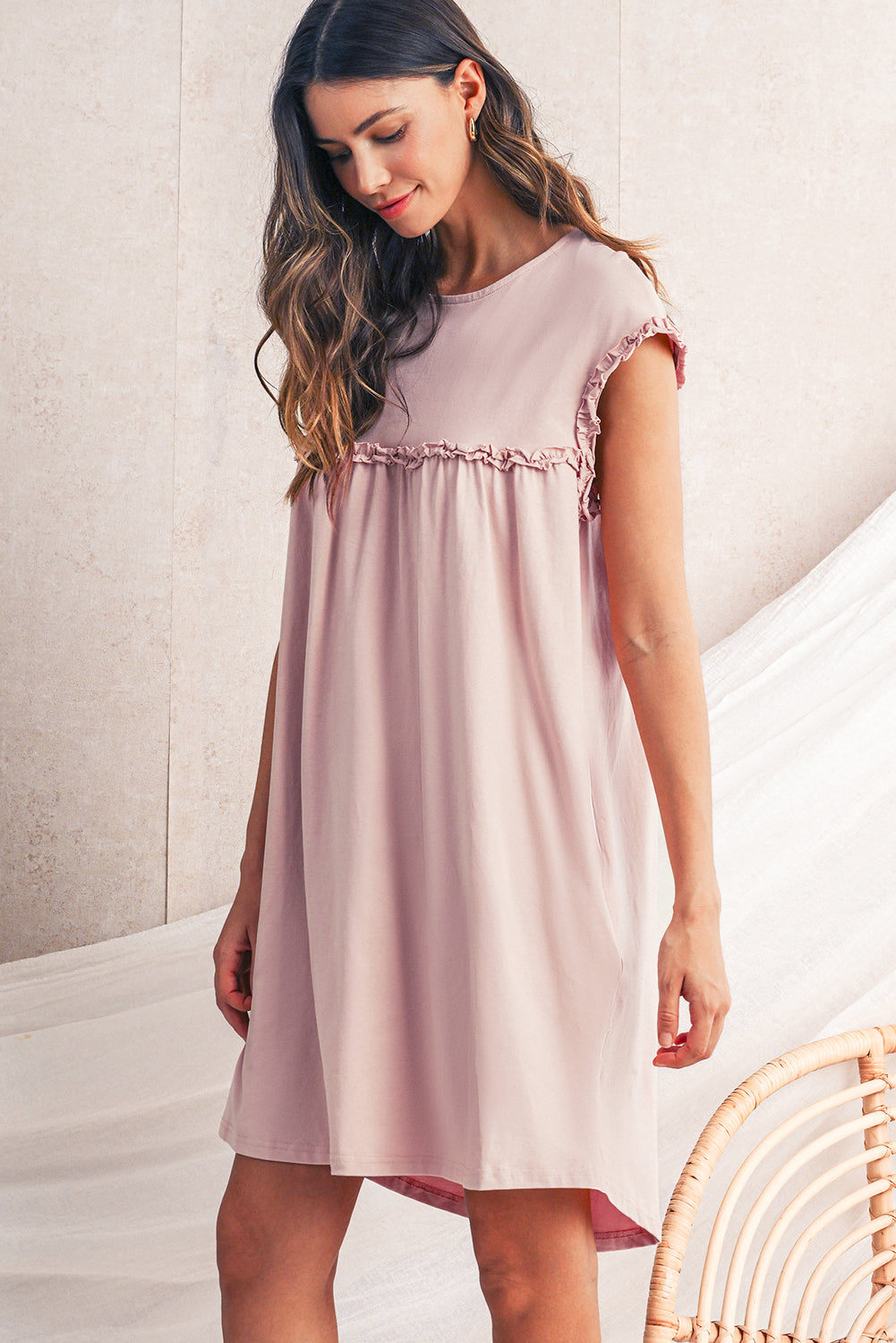 Casual Relaxed Fit Dress with Pockets - Catherine Martin