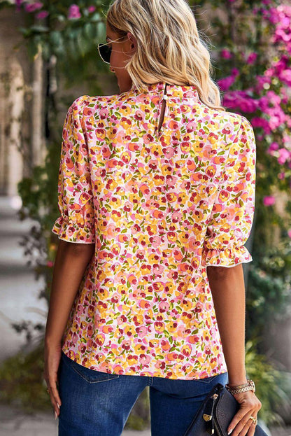 Yellow Floral Boho Blouse - Catherine Martin