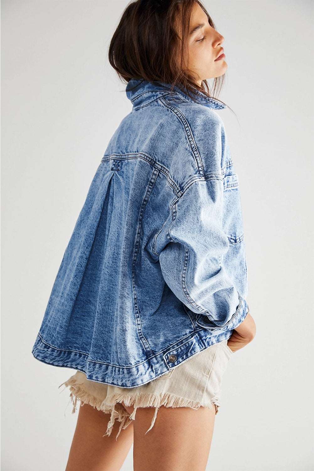 Stripe Washed Denim Jacket - Catherine Martin