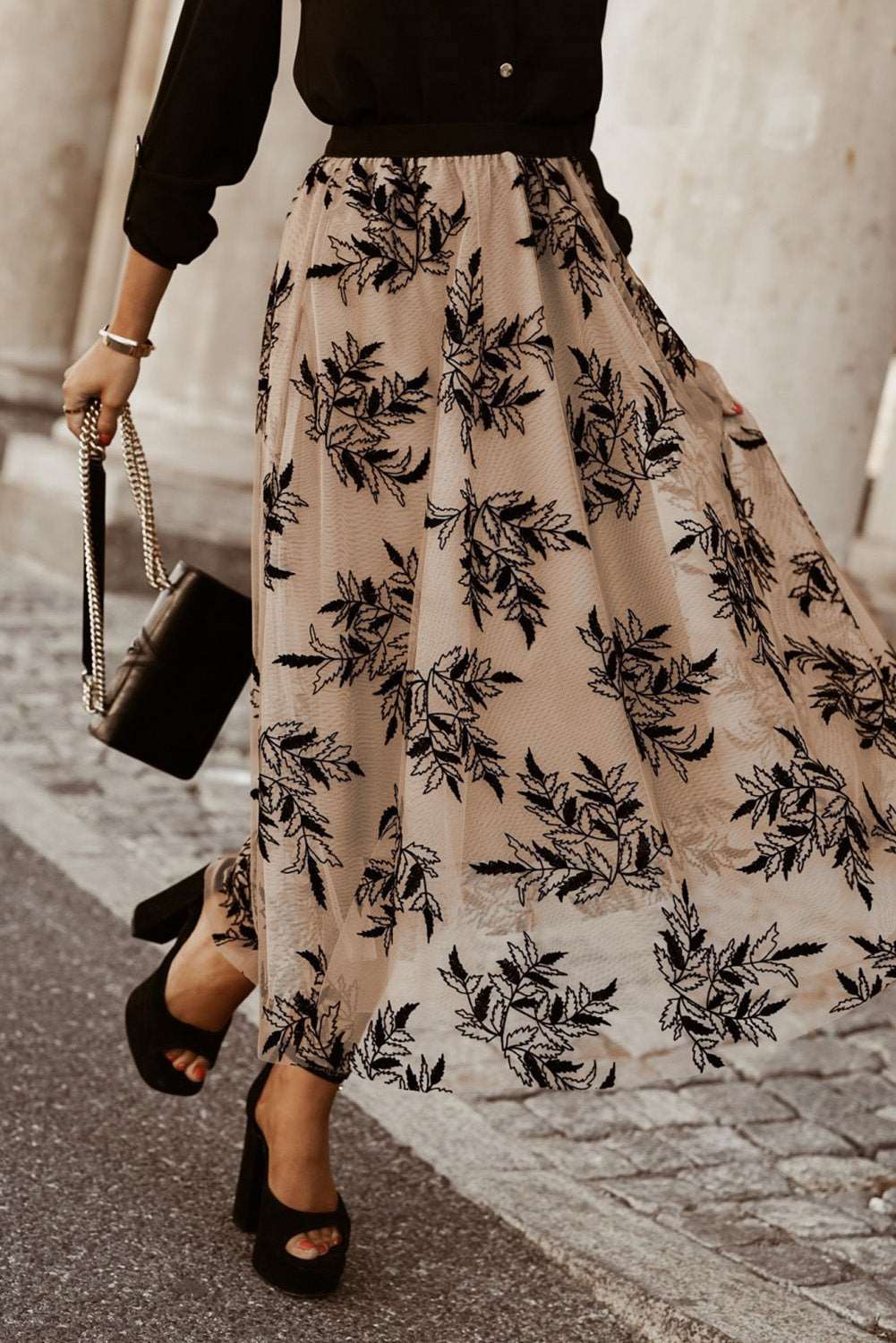 Embroidered Floral Maxi Skirt - Catherine Martin