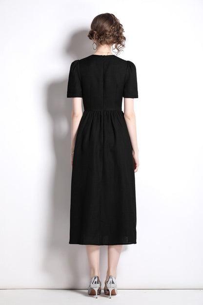 Everyday Elegant Black Dress-3