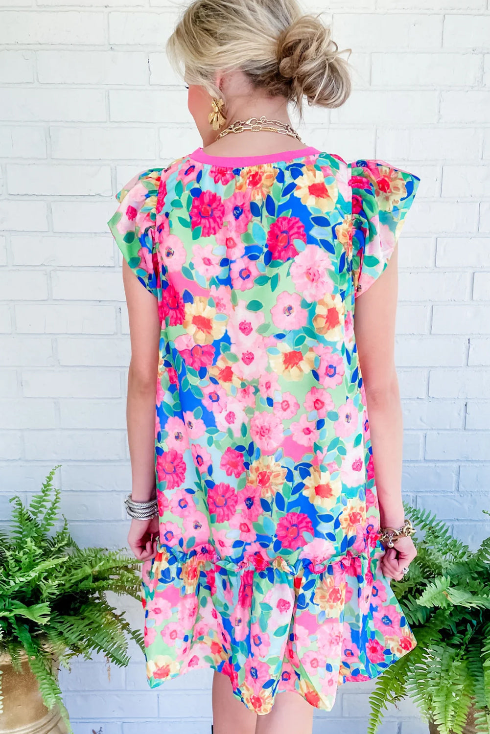 Colorful Mini Dress Cap Sleeve - Catherine Martin