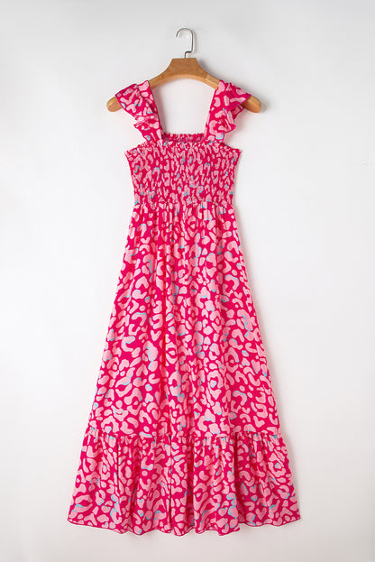 Pink Maxi Dress Ruffle Strap - Catherine Martin