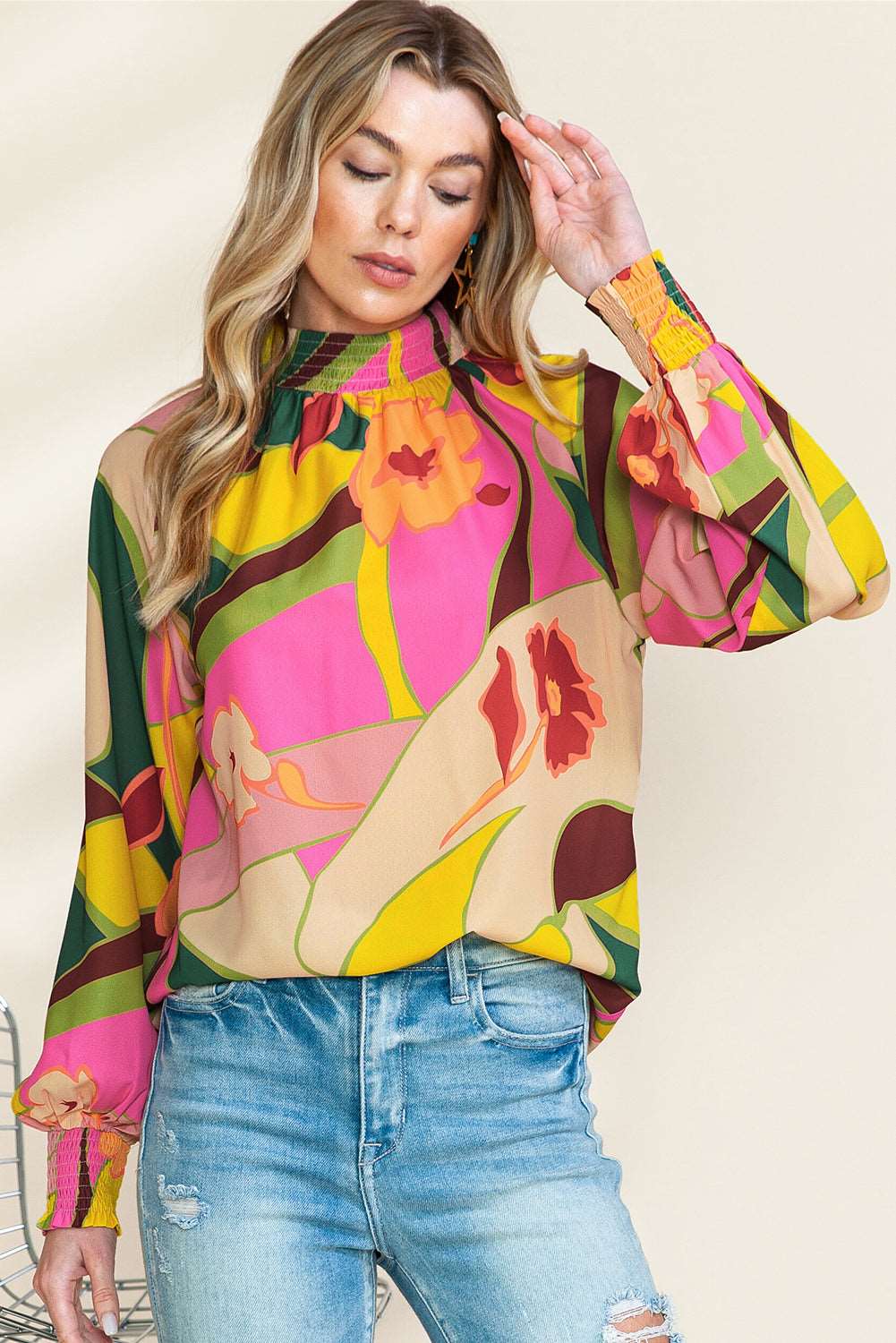 Gorgeous Multicolor Floral  Blouse - Catherine Martin