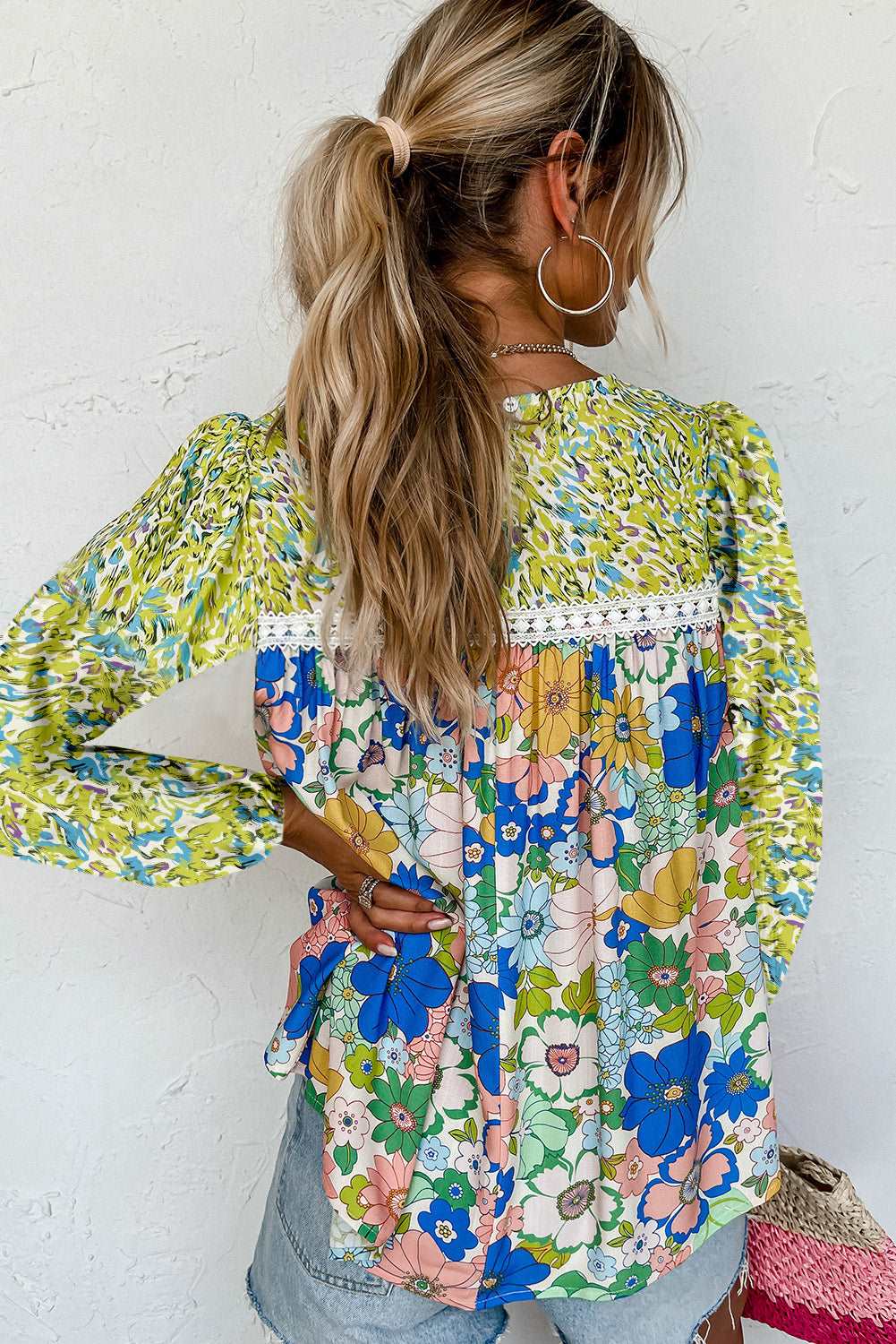 Green Floral Lace Blouse - Catherine Martin