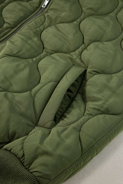 Jungle Green Quilted Puffer Vest - Catherine Martin