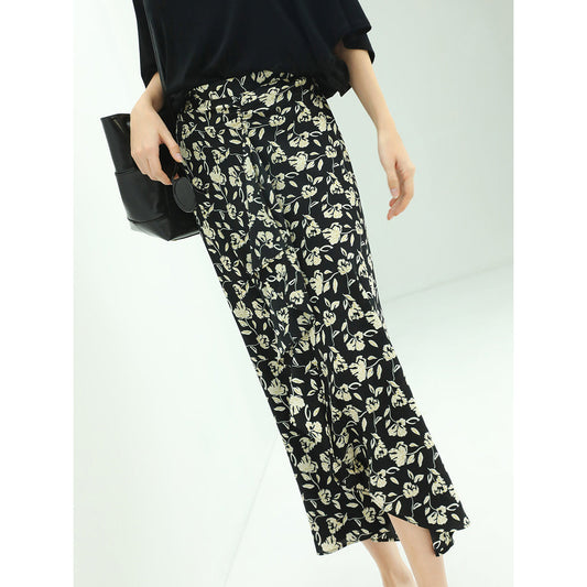 Cocobella Floral Black Wrap Skirt -0