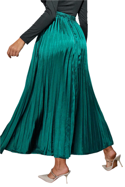 Dark Green Pleated Skirt - Catherine Martin