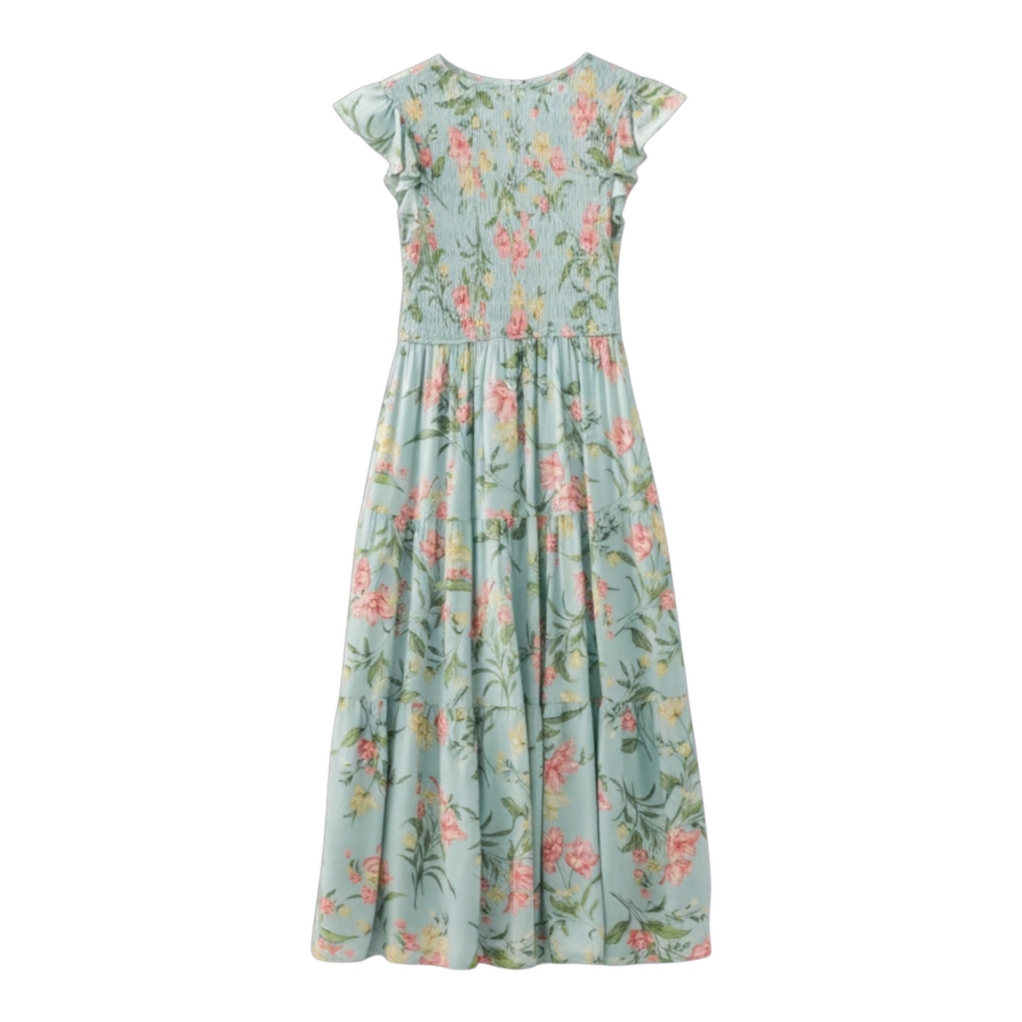 Floral dress on a white background