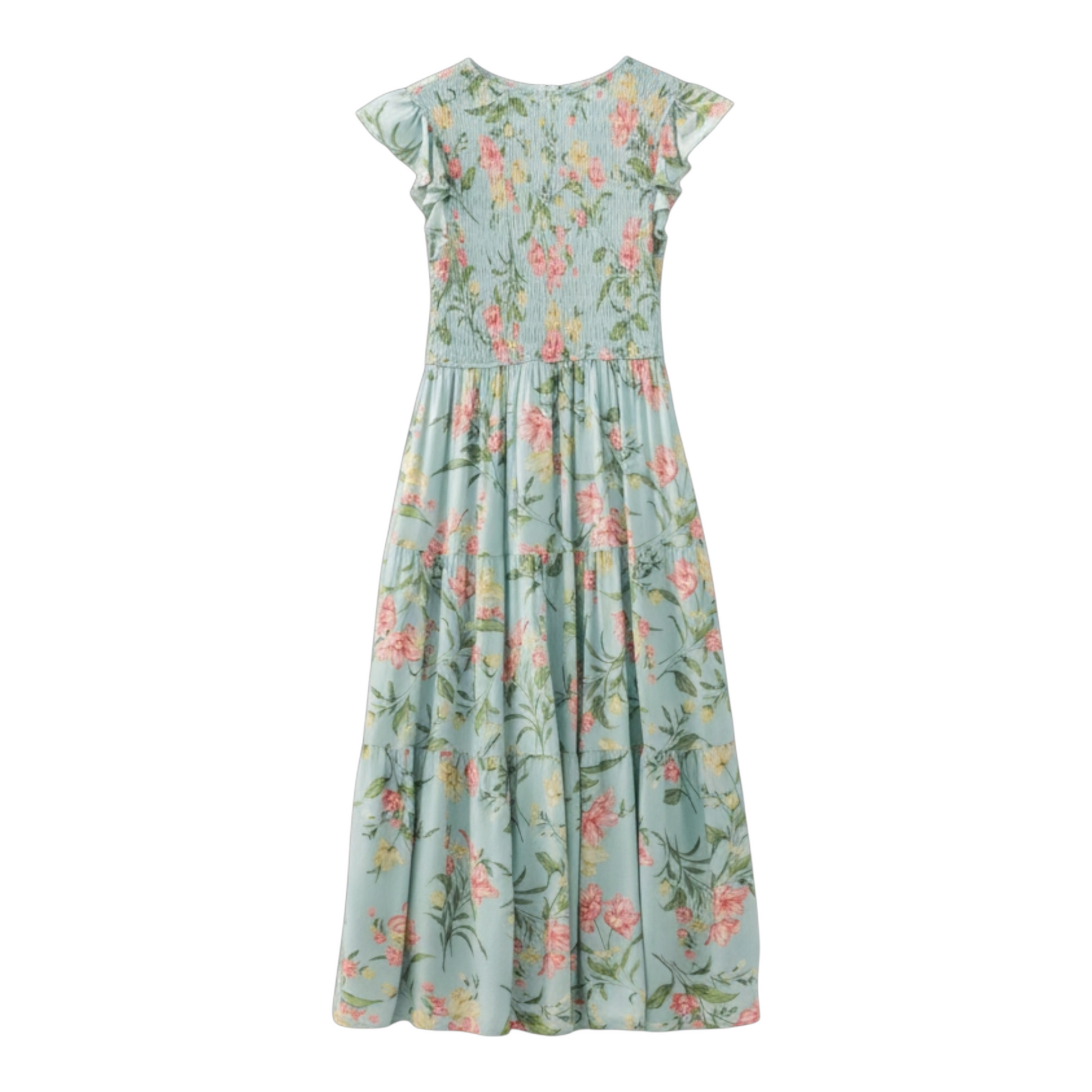 Floral dress on a white background