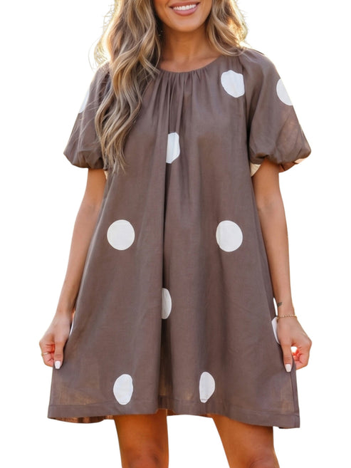 Polka Dot Tie Back Dress