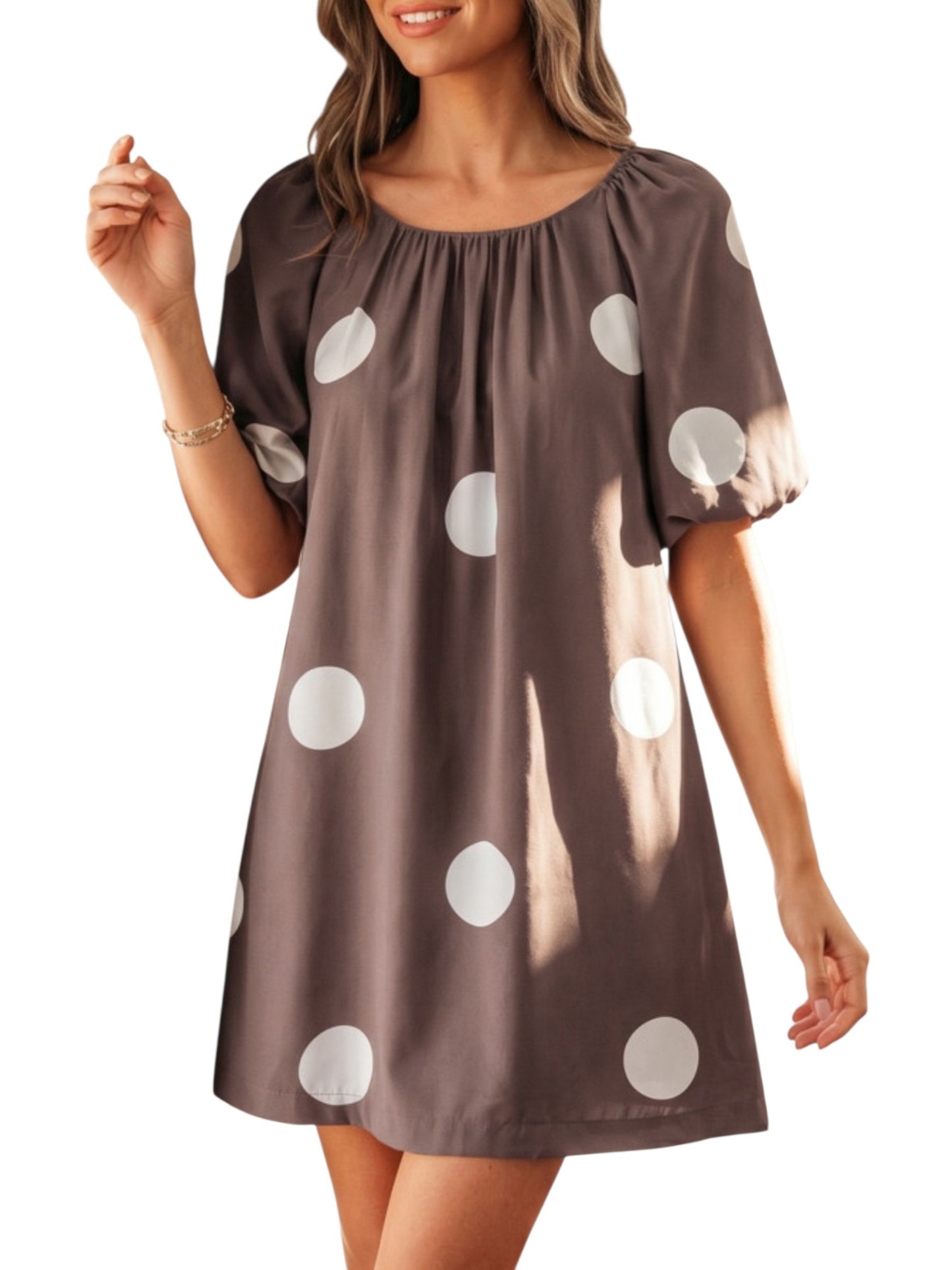 Polka Dot Tie Back Dress