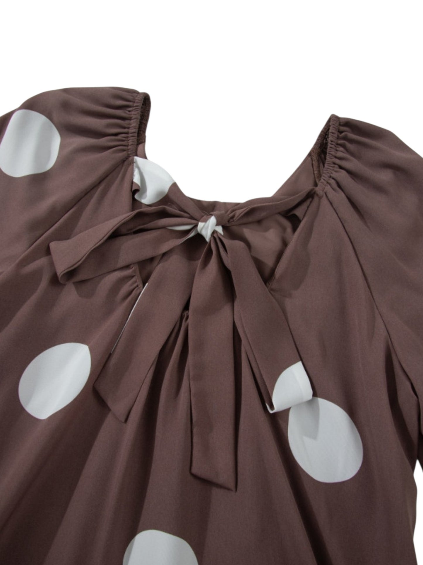 Polka Dot Tie Back Dress