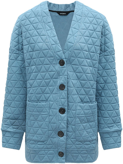 Powder Blue Quilted Coat-2