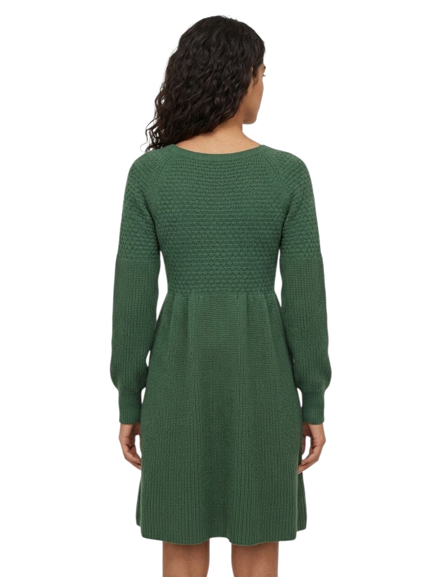 Textured Knit Empire Dress