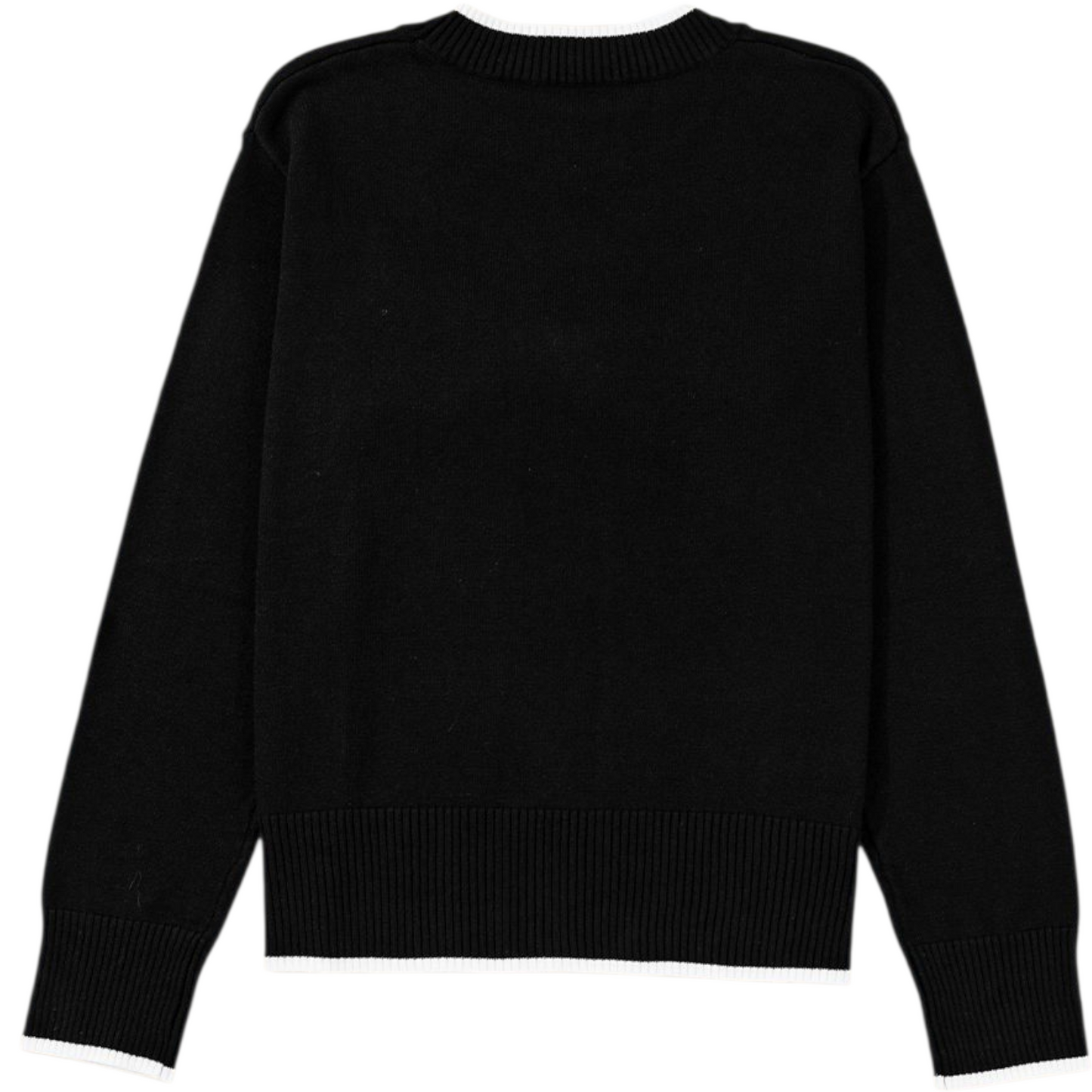Black sweater on a white background