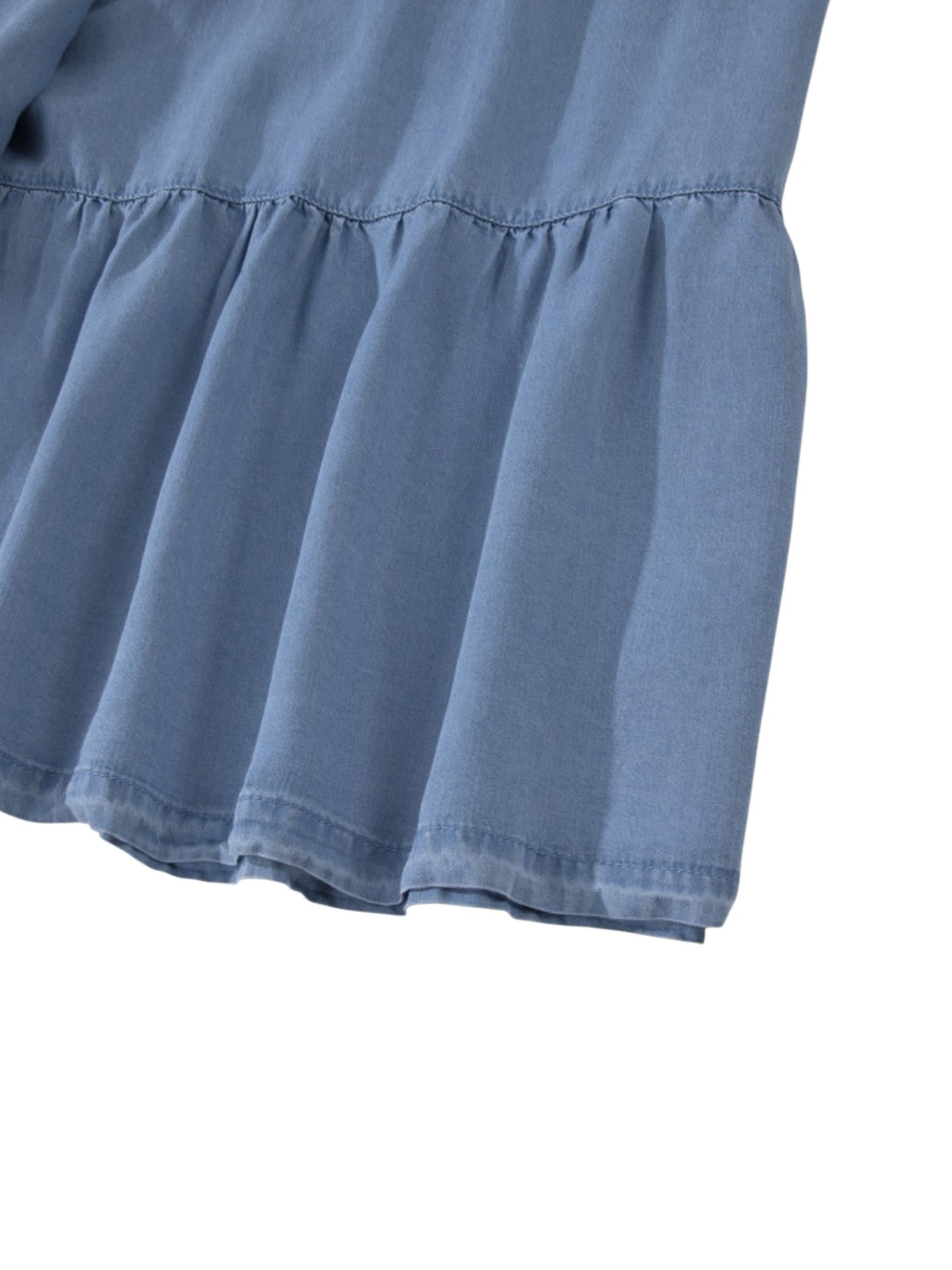 Tiered Elastic Waist Long Skirt
