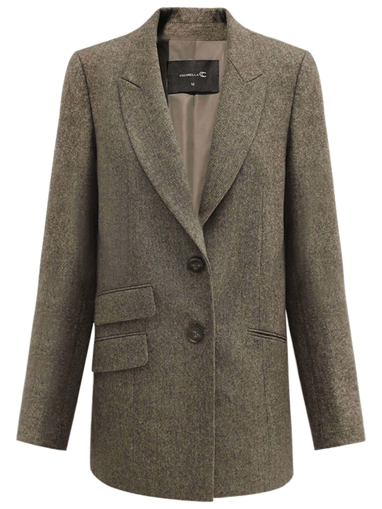Vintage Brown Wool Blazer-3